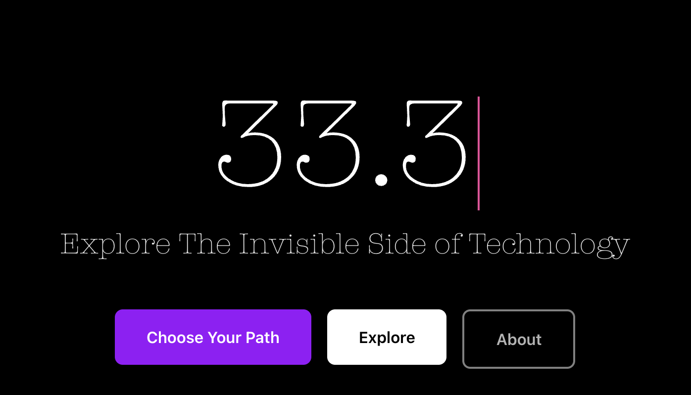 33.3: Making the Invisible Side of AI Visible